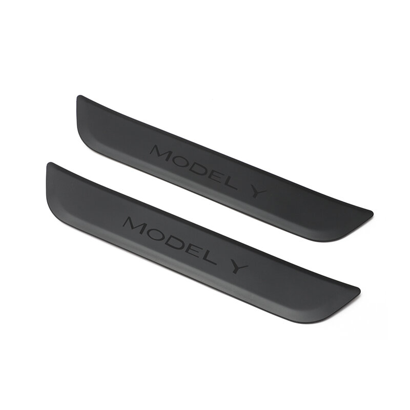 For Tesla Model Y 2021 2022 2023 Original Car Rear Door Sill Protector Decoration Sticker modelY Welcome Pedal Protection Strip