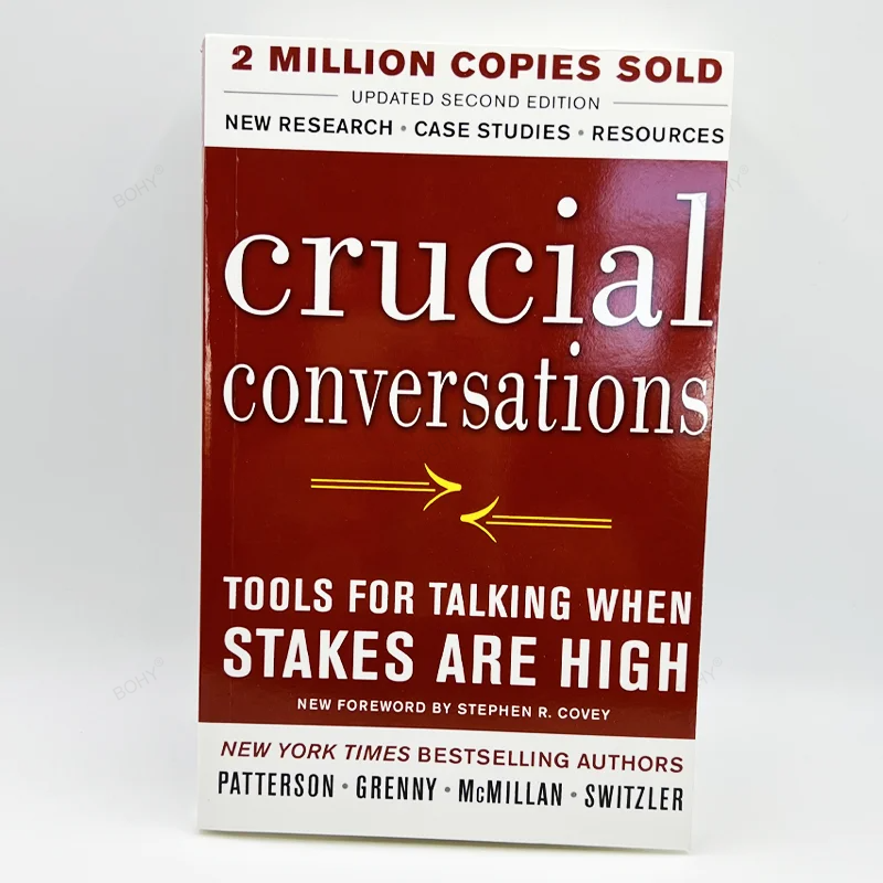 أدوات المحادثات الحاسمة للتحدث عندما تكون المخاطر عالية ، كتاب تحديات التواصل ، كتاب ورقي
