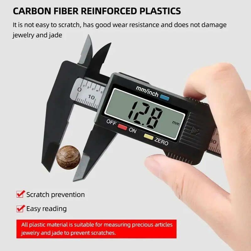 Calibrador Vernier electrónico Digital, herramienta de medición de 150mm para tatuaje de cejas, Microblading LCD, micrómetro, medios de medición