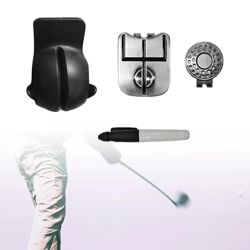 مجموعة علامات كرة الجولف للبالغين ، إكسسوارات ملعب الجولف ، قلم رسم الخط