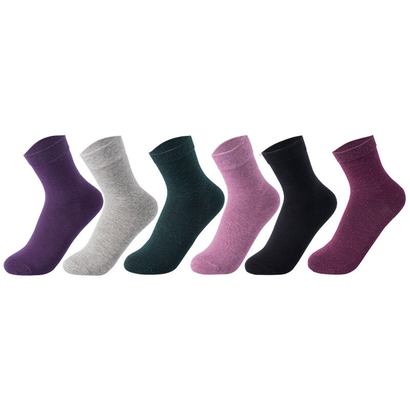 Silicone Moisturizing Gel Heel Socks Cracked Foot Dry Protector Women Ladies Solid Color Cotton Low Tube Spa Socks Crew 5 Colors
