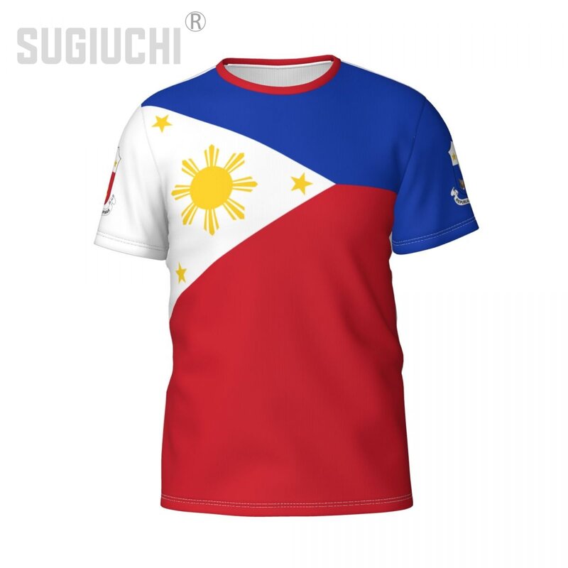 Nome personalizzato numero filippine Flag Emblem 3D T-shirt abbigliamento per uomo donna Tees jersey Soccer Football Fans Gift T shirt