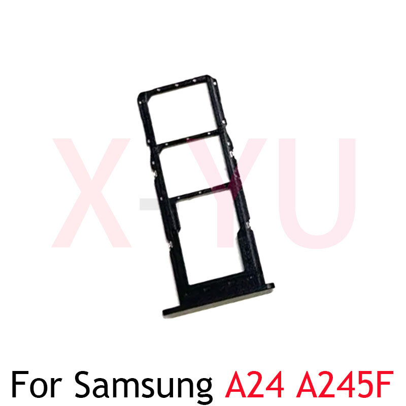 Untuk Samsung Galaxy A24 A245F Sim & SD tempat baki kartu Slot adaptor bagian pengganti