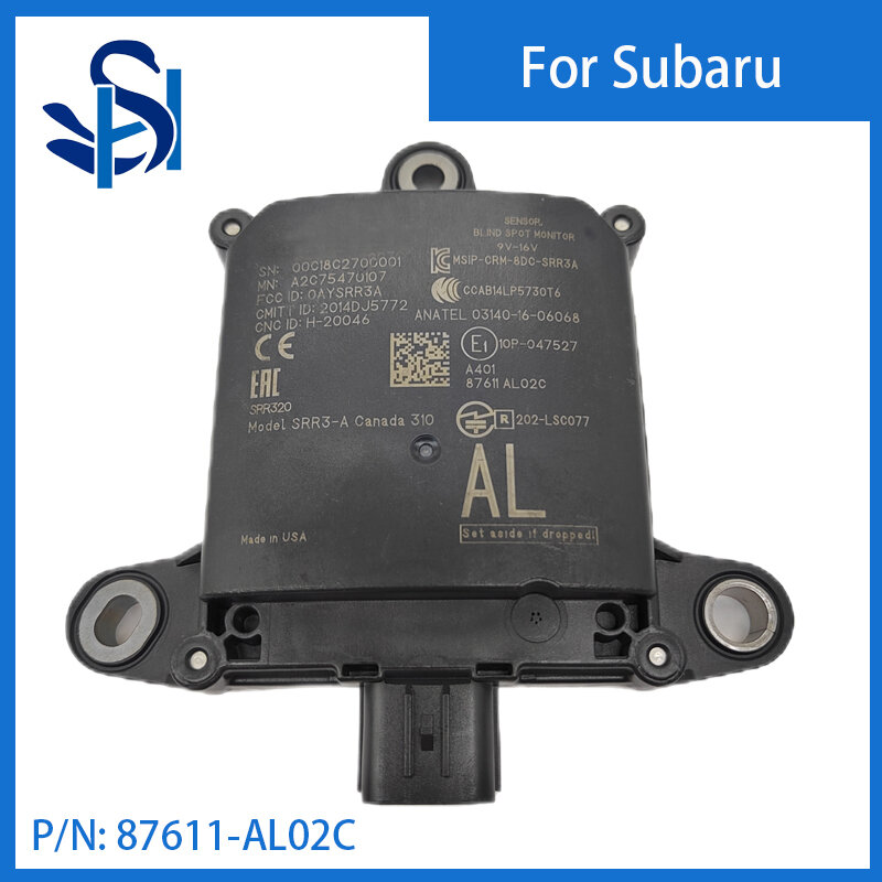 Monitor de módulo sensor de radar para Subaru Legacy Outback 2018-2020, 87611-AL02C, monitor de ponto cego