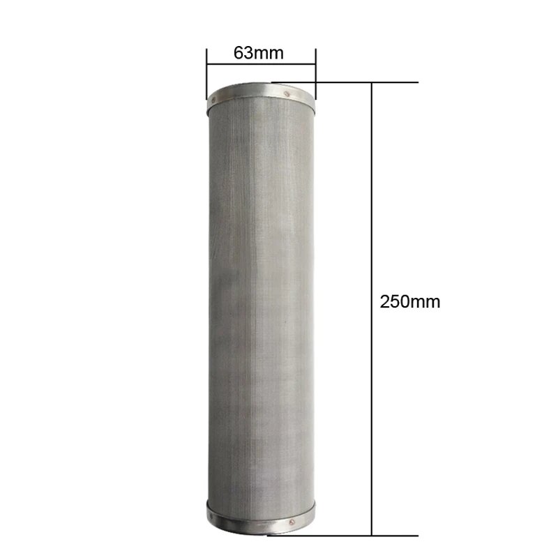 Детали для фильтра для воды 10 дюймов, фильтрующий элемент из нержавеющей стали, фильтрующий элемент, фильтрующий экран 5 микрон/1 микрон