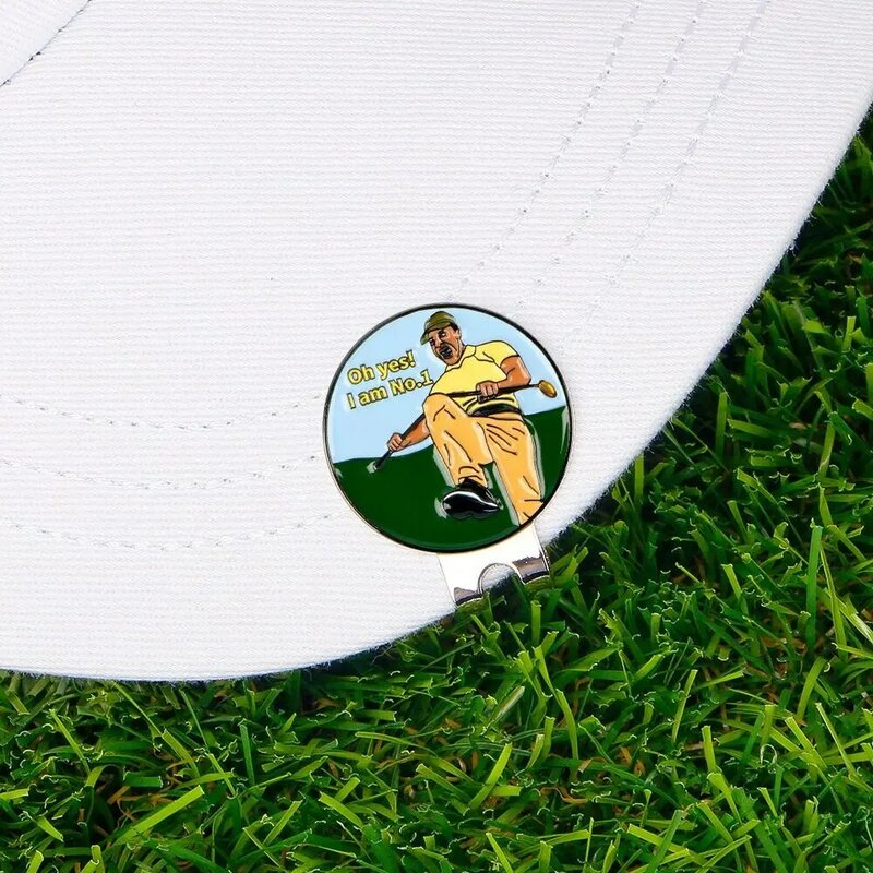 Topi Golf pria wanita, dengan penanda adsorpsi magnetik, klip bola Golf magnetik