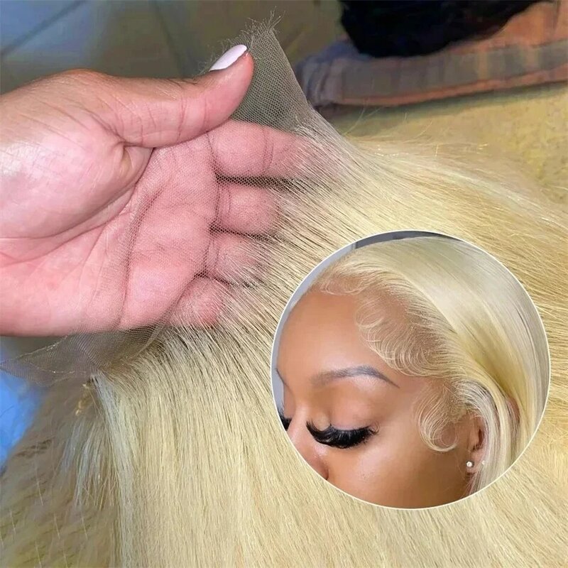 Blonde Lace Front Wig 613 Hd Lace Frontal Wig Glueless 13X6 Curly Lace Front Human Hair Wig 13X4 Deep Wave Frontal Wigs