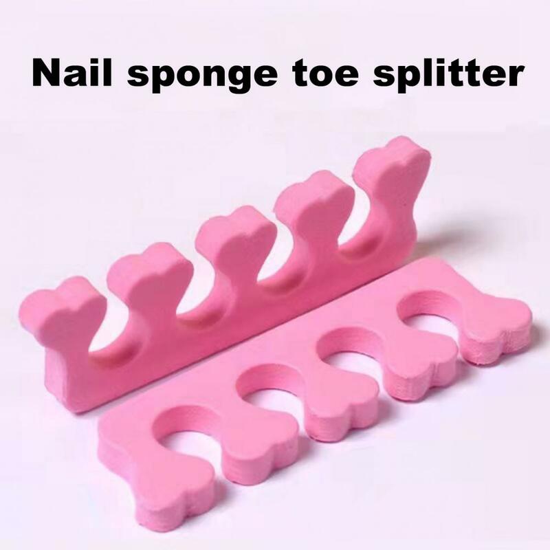2Pcs/Set Finger Separators Versatile Reusable Toe Stretcher Pedicure Toe Soft Foam Relaxing Separators for Salon