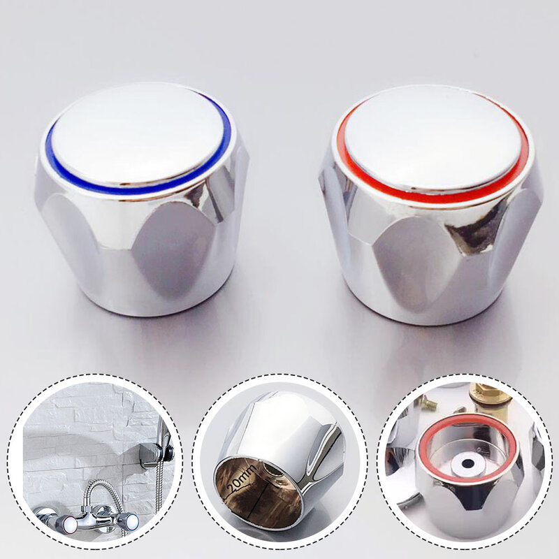 หัวก๊อกเย็น2ชิ้นสำหรับ penutup kran ที่จับอ่างล้างจานอเนกประสงค์อะไหล่เปลี่ยนก๊อกน้ำในห้องน้ำครัว