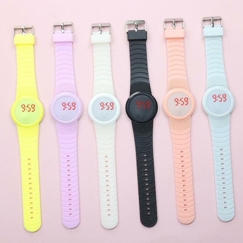 Armbanduhr Digital anzeige Uhren leuchtende Silikon band wasserdichte Jungen Mädchen Student elektronische Uhr Sport uhr