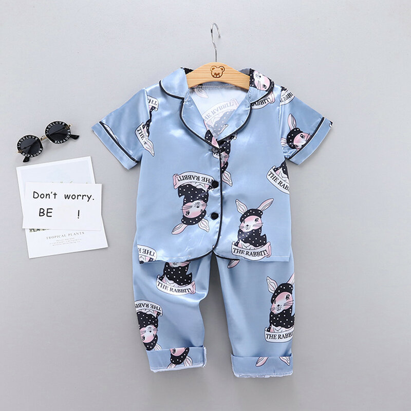 Codzienna odzież domowa dla dzieci 2024 ubrania dla dziewczynek piżama dziecięca zestaw piżam wielkanocna z nadrukiem chłopca piżama dziecięca