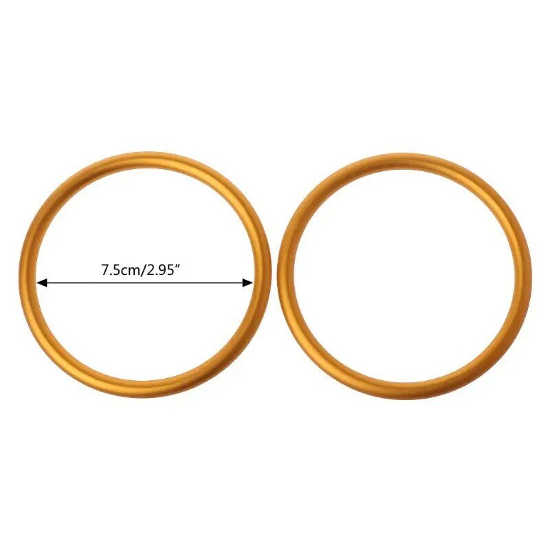 2 pz/set anelli per imbracatura per bambini marsupi cerchio in alluminio per marsupi imbracature accessori per marsupi di alta qualità