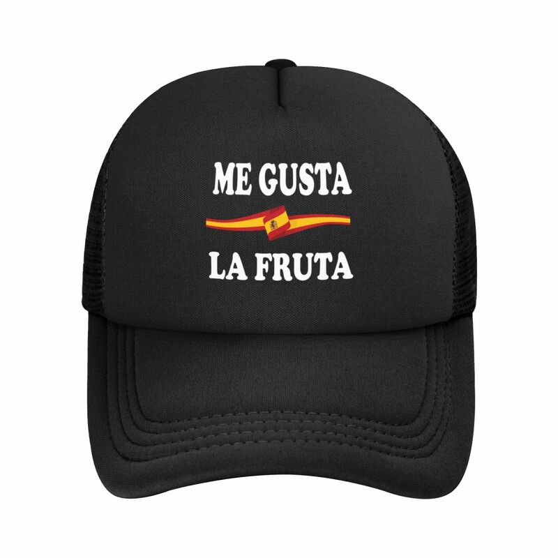 Забавные испанские бейсболки Me Gusta La Fruta «I Like фрукты», сетчатые шляпы, модные шапки унисекс для активного отдыха
