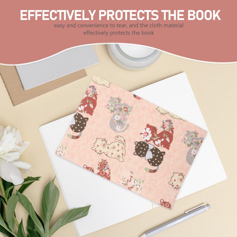 Protège-livre à motif de fleurs, couverture rigide, souple, réglable, pour ordinateur portable, A5