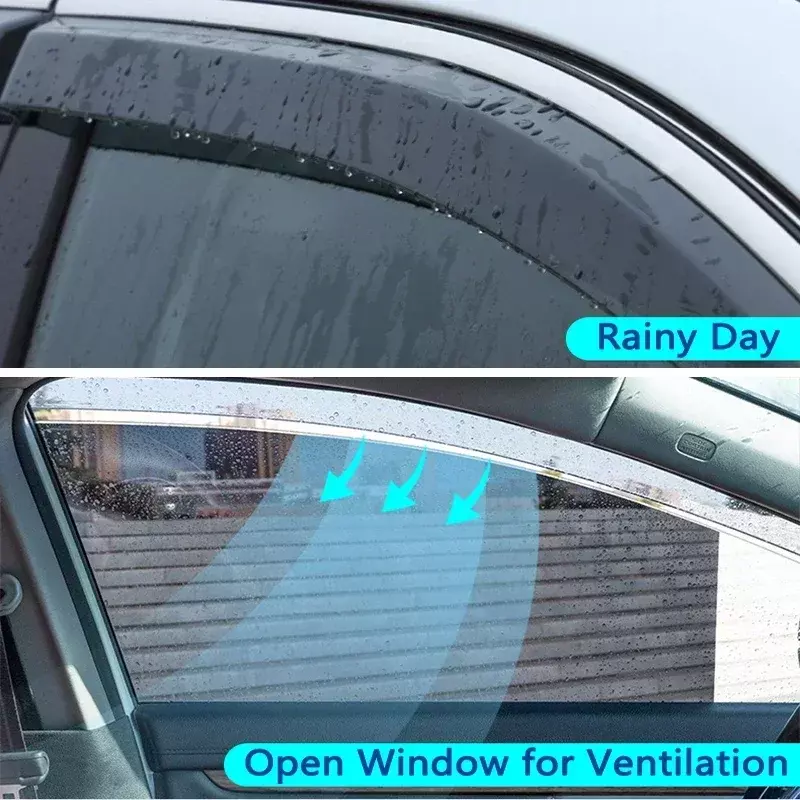 واقي نافذة لرينو كانجو ، فتحة دخان الباب ، غطاء الحاجب المظلة ، نيسان NV250 ، اكسبرس X61 2007-2021 ، ملحقات منحرف