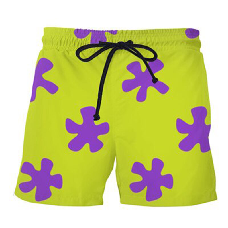 Летняя мужская одежда для плавания, шорты, пляжная одежда с принтом PLstar Cosmos, пикантный купальный костюм унисекс для плавания, шорты для серфинга, брюки Патрика звезды