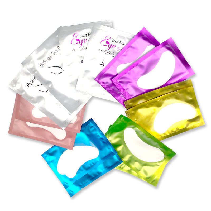 20/50/100 Pairs Wimpers Patch Hydrogel Patches Wimper Extension Patch Lash Extension Supplies Gel Pad Under Eye Patches Pads