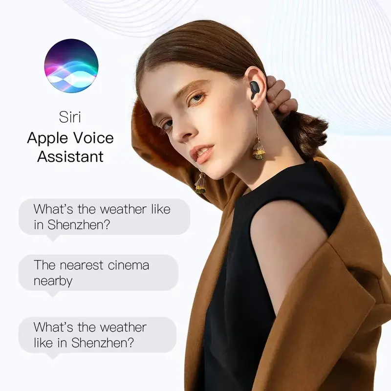 TWS E6S auricolari Bluetooth cuffie Bluetooth senza fili cuffie con cancellazione del rumore con microfono cuffie per Xiaomi Redmi