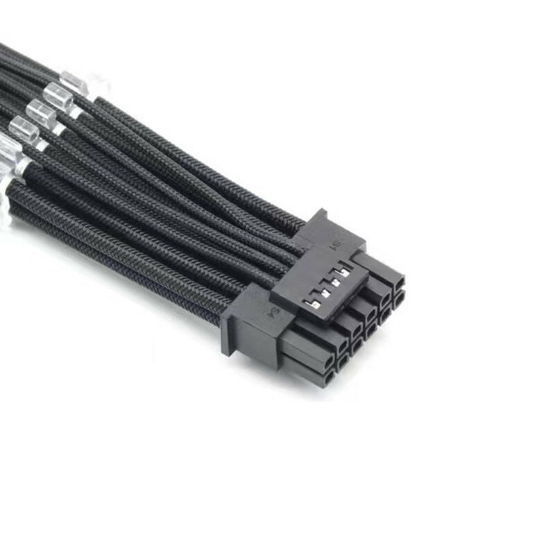 12VHPWR Male Female 90 Degree Connector with Terminal Pins Comb for 5.0 12+4Pin 16Pin Video Card RTX4080Ti 4090 PSU Supply Cable