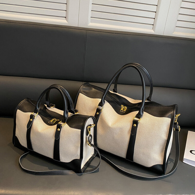 2024 Женская модная дорожная сумка, сумка-тоут для хранения, Повседневная сумка через плечо, портативная Вместительная дорожная сумка