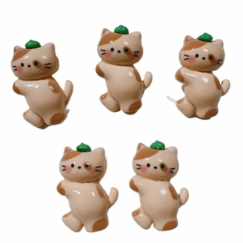 10 pezzi figurina in miniatura in resina in miniatura accessori fai da te figurina resina Micro paesaggio orso verde resina Mini orso decorazioni per la casa