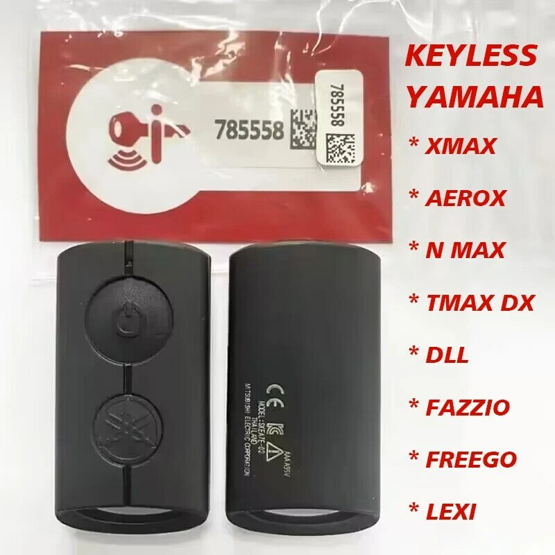 Asli Smart Remote kunci pintar tanpa kunci kunci 434Mhz sepeda motor untuk Yamaha Aerox Fazio Freego Xmax Filano Lexi Nmax 2020