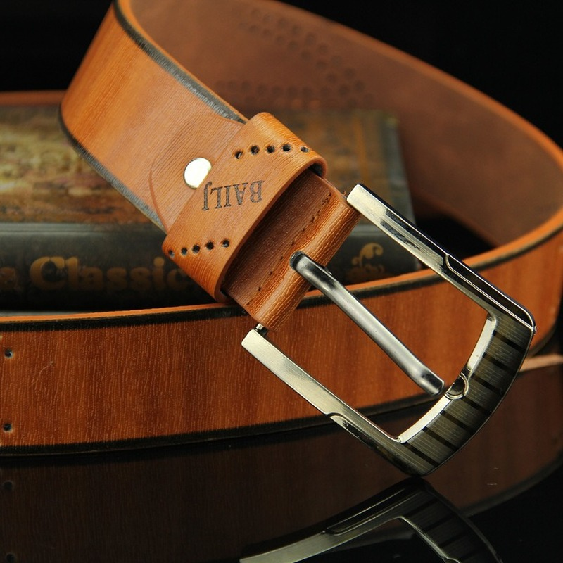 Cinturón hueco Retro antiguo informal para hombre, cuero de PU, cinturón clásico de alta calidad, cinturón de aleación con hebilla de Pin, cinturón de cintura para hombre