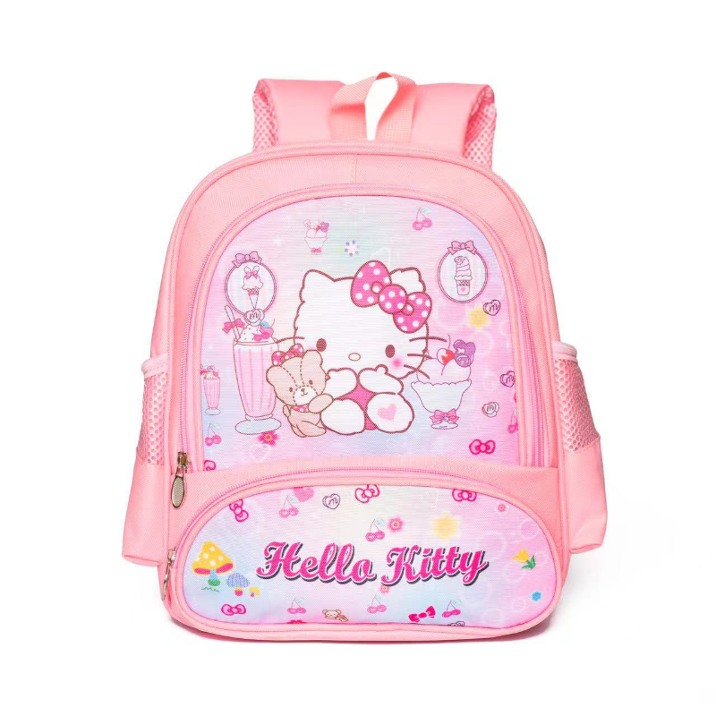 Школьный ранец Sanrio с Hello Kitty для детей, милый и легкий вместительный рюкзак с мультяшным рисунком для мужчин и женщин