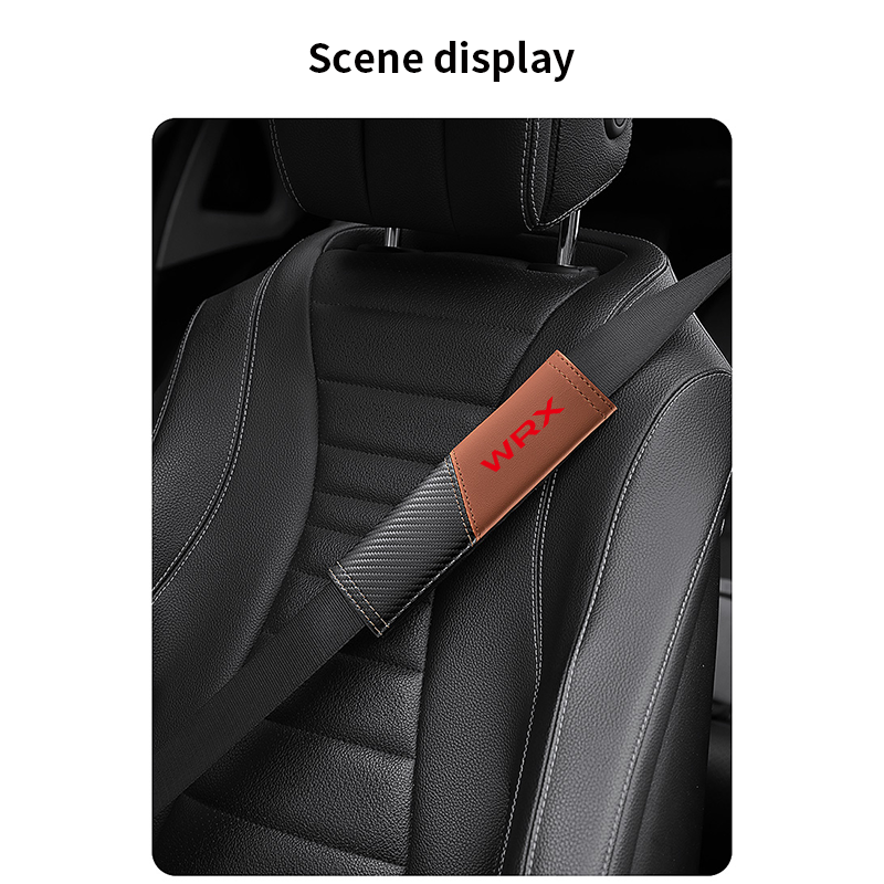 Car Seat Belt Cover para Subaru WRX, Shoulder Pad Acessórios Interiores, 1Pc