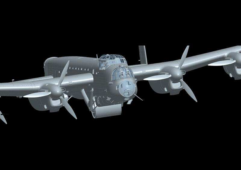 Avro Lancaster B Mk.III Dambbuster 플라스틱 모델, HK 모델 01E011 1/32 체중계