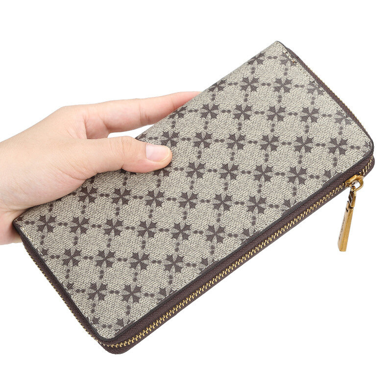 Luxury Designer Women's Wallets High	Quality Long Clutch Bag Card Holders Purses for Women Leather Wallet Zipper Dropshipping