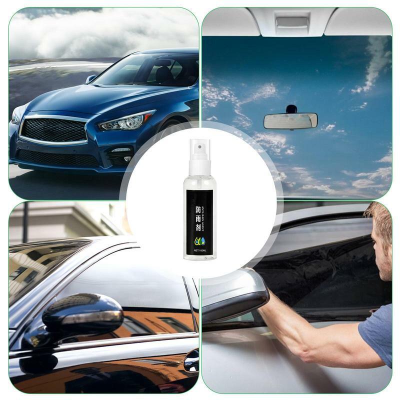 Spray anti-buée longue durée pour pare-brise de voiture, pulvérisateur de verre, revêtement étanche pour pare-brise, miroirs de voiture, 100ml