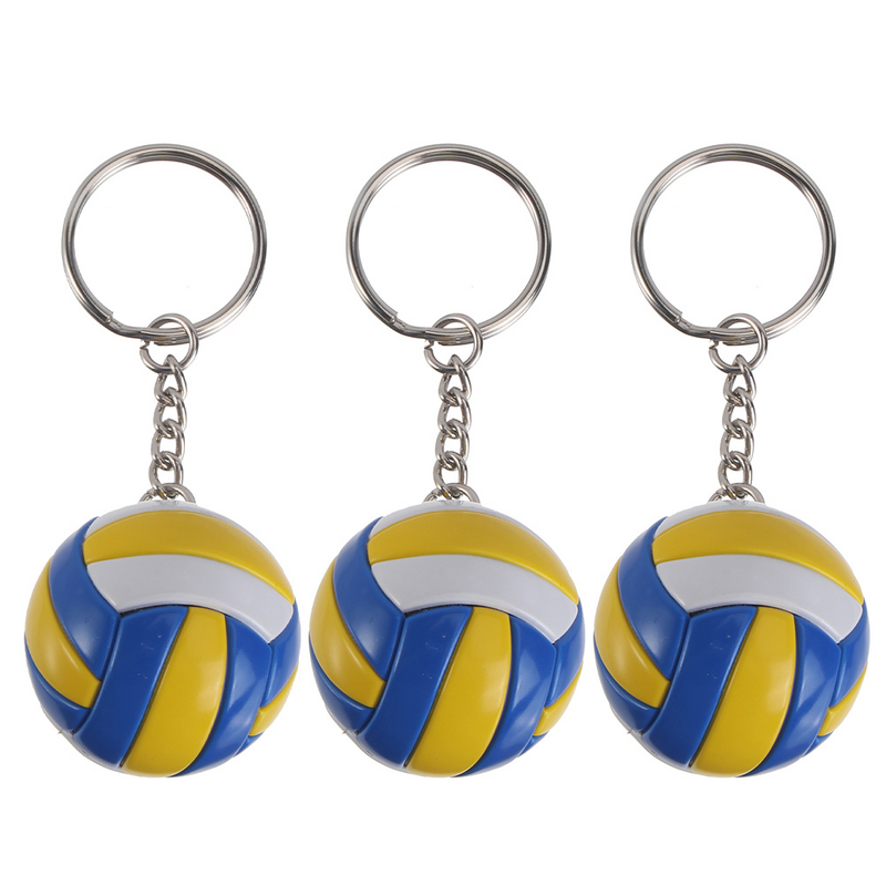 Simulation Volleyball Key Chain Pendants Volleyball Sports Souvenir Beach Ball Sport for Players Men Women Key Chain Gift