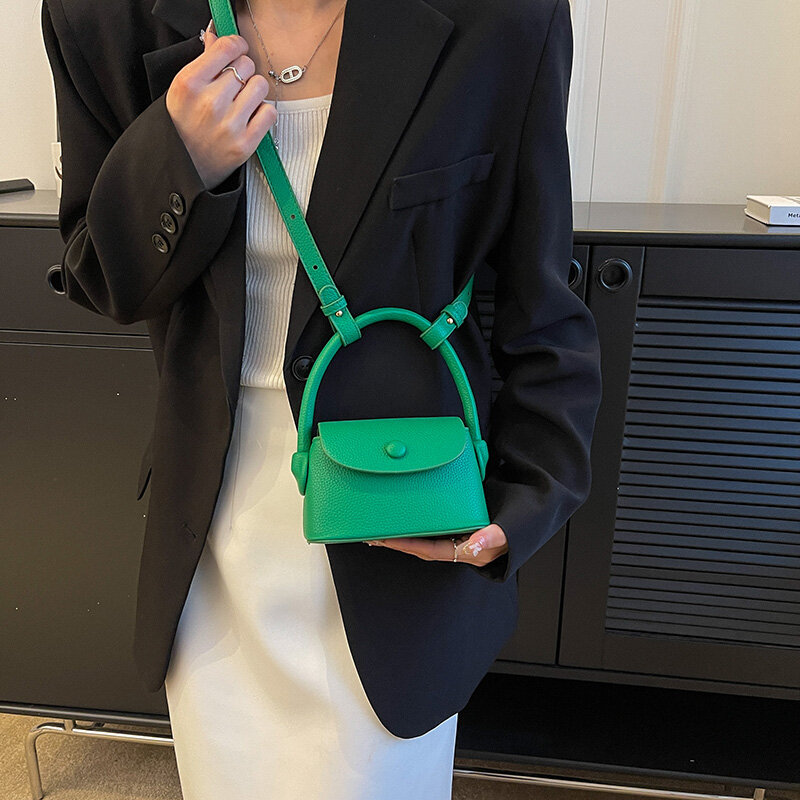 Y2k Stil Süßigkeiten Farbe Leder Super Mini Umhängetaschen für Frauen koreanische Mode Dame Lippenstift Handtaschen und Geldbörsen weiblich