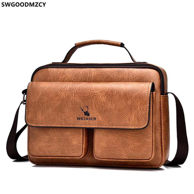 Skórzane torby kurierskie dla mężczyzn torby Crossbody dla mężczyzn luksusowe biurowe 2024 torebki na ramię dla mężczyzn сумка мессенджер мужская