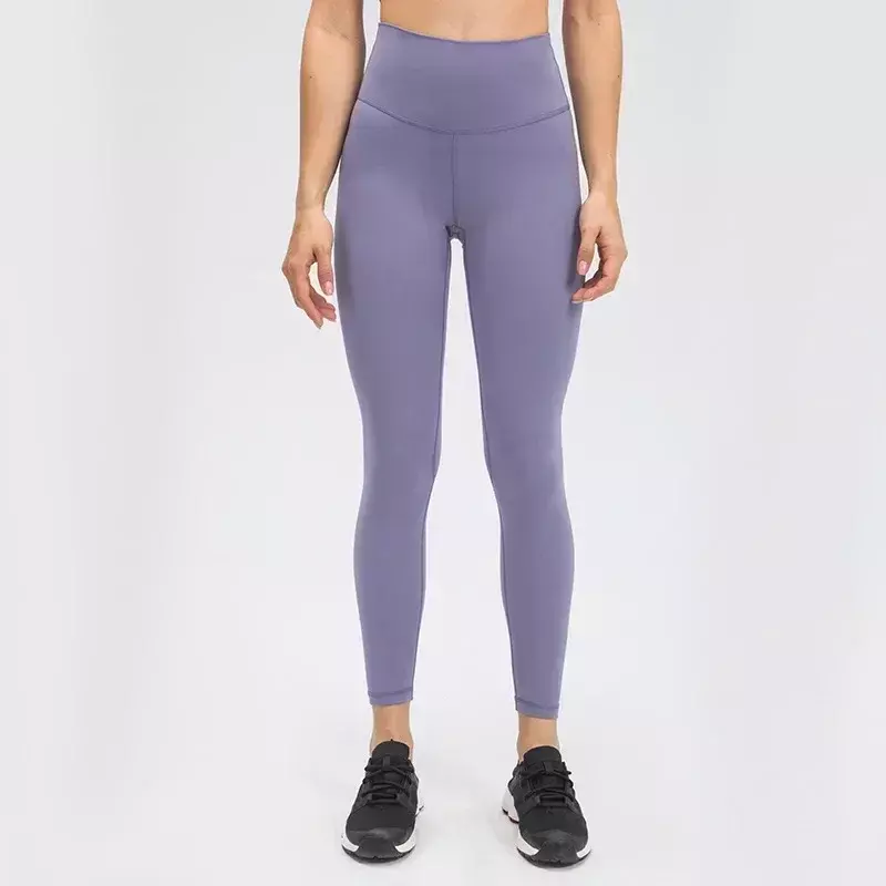 Calças esportivas de cintura alta para mulheres, leggings confortáveis para yoga, push up, ginásio, stretch