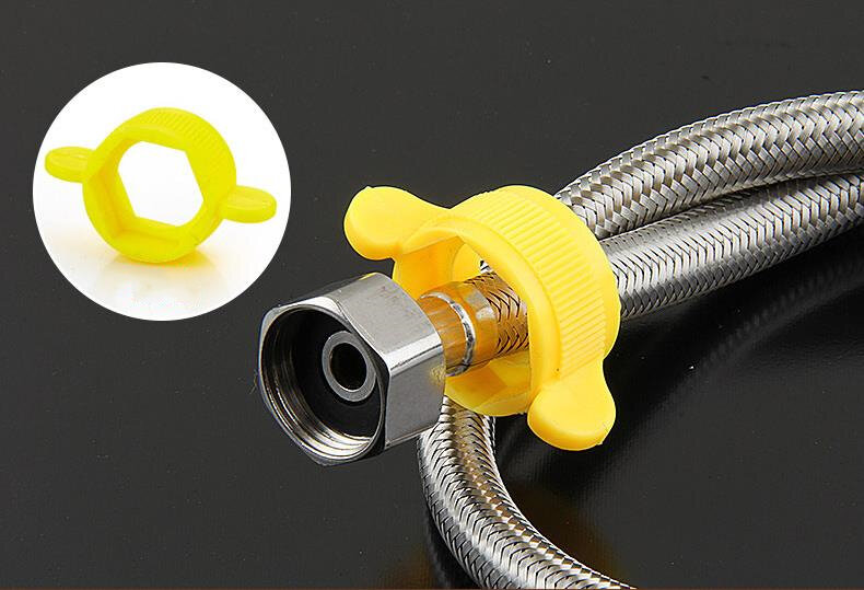 Tubo flessibile doccia intrecciato in acciaio inossidabile 1/2 da 304 "per bagno e cucina