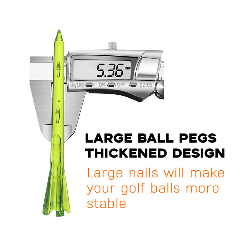 30Pcs Plastic Golf Tees 83Mm Vijf Klauw Super Slip Pro Golf Tee Golfbaan Accessoires 4 Soorten colormulti Team Kleuren