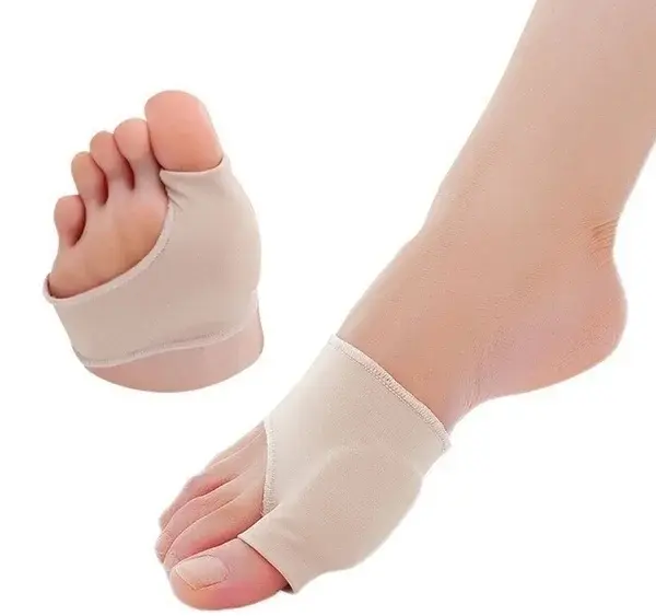 Dedos dos pés meias separador polegar ajustador straightener pés osso orthotics aparelho hallux valgus splint manga bunion corrector
