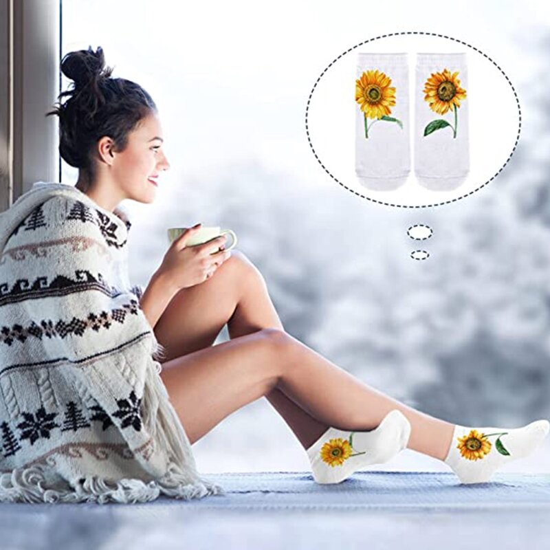 5 Pairs Blank Socks For Sublimation Blank White Sublimation Socks DIY Sock