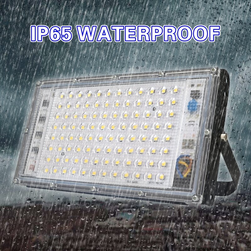Reflector de luz Led para exteriores, foco impermeable IP65, farola, iluminación de paisaje, 100W, CA 220V, 230V, 240V, 4 unidades por lote
