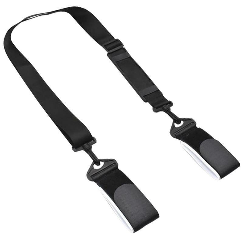 Sci e pali cinghie per zaino tracolla per sci regolabile supporto per attrezzatura da sci asta da sci cinturino in Nylon accessori per lo sci