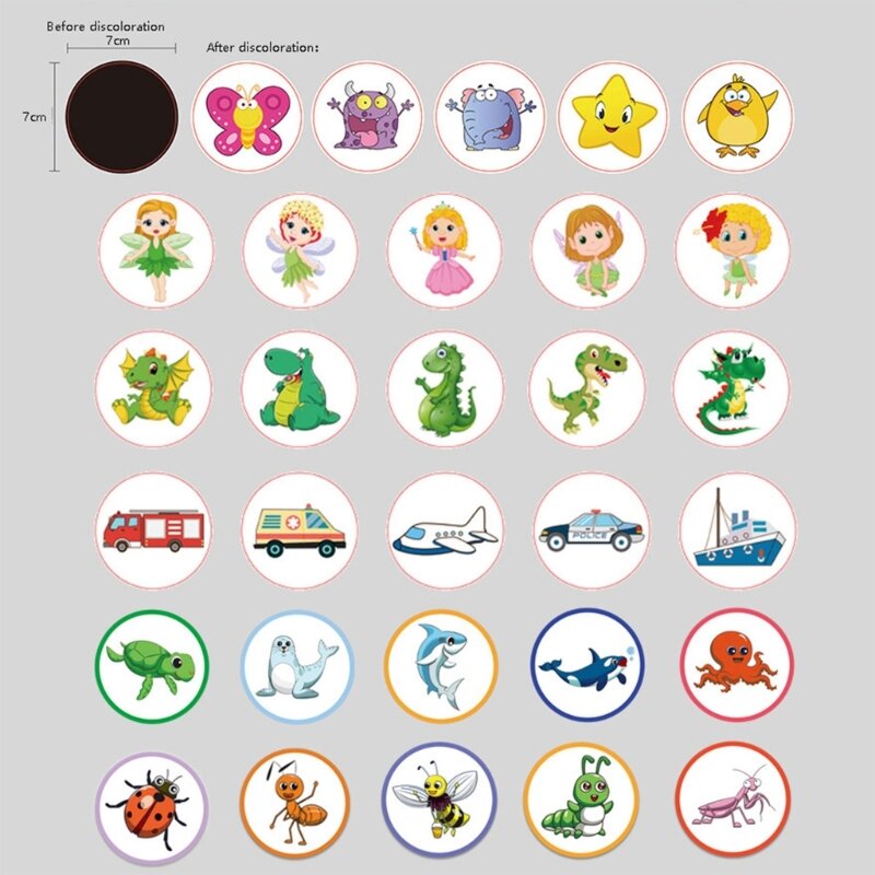 Potty Training Stickers Reusable Funny Potty Training Stickers Magical Stickers for Boys Girls Potty Targets Stickers P31B