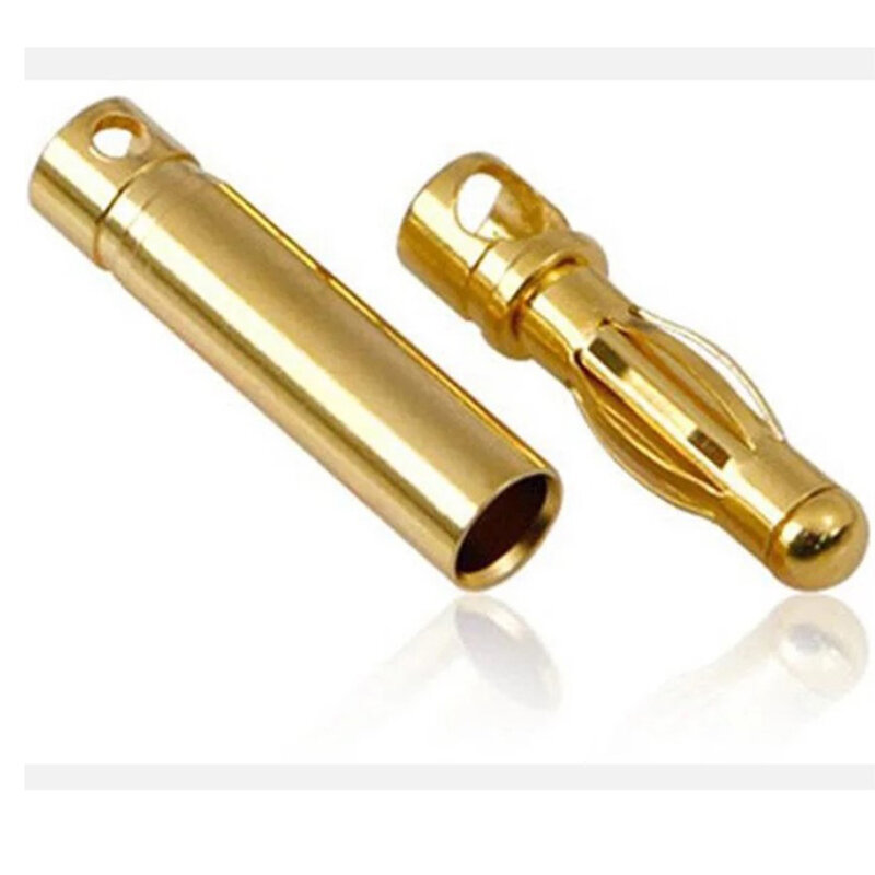 1-10Pair 2mm/3.0mm/3.5mm/4mm RC Battery Gold-plated Bullet Banana Plug High Quality Male Female Bullet Banana Connector