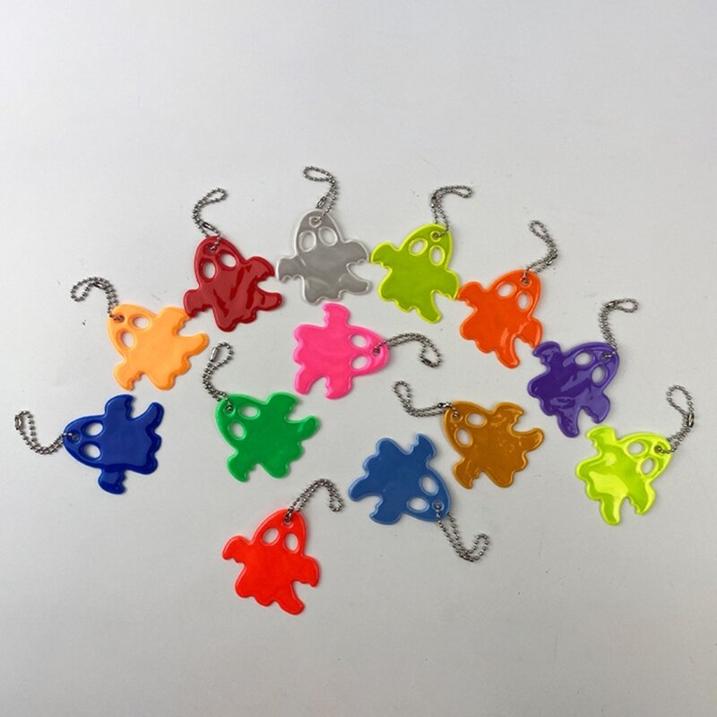 Night Luminous Safe Reflector Gear Reflectors Keychain Reflective Pendant for Pet neck Pendant Safety Dropshipping