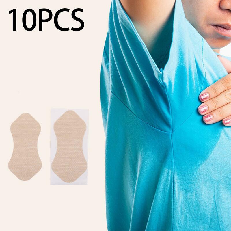 Armpit Sweat Absorbing Patches para Homens e Mulheres, Axit Protector Pads, Invisível e Respirável, Macio, Traceless, 10PCs