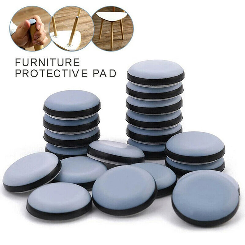 High Quality 4/8Pcs Furniture Sliders Pads Sliding Block Table Chair Leg Mat Floor Protector For Hardwood Rug PTFE
