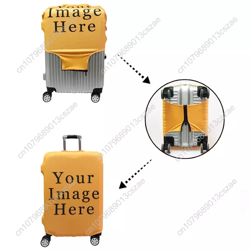 18''-32'' Trolley Luggage Protective Dust Covers Stretch Travel Suitcase Covers Spandex Waterproof Baggage Cover
