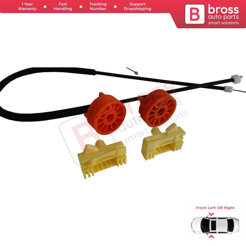 BBross BWR992ไฟฟ้า Power Window Regulator ชุดซ่อมด้านหน้าซ้ายสำหรับ Citroen C3 Pluriel Convertible 2003-2009