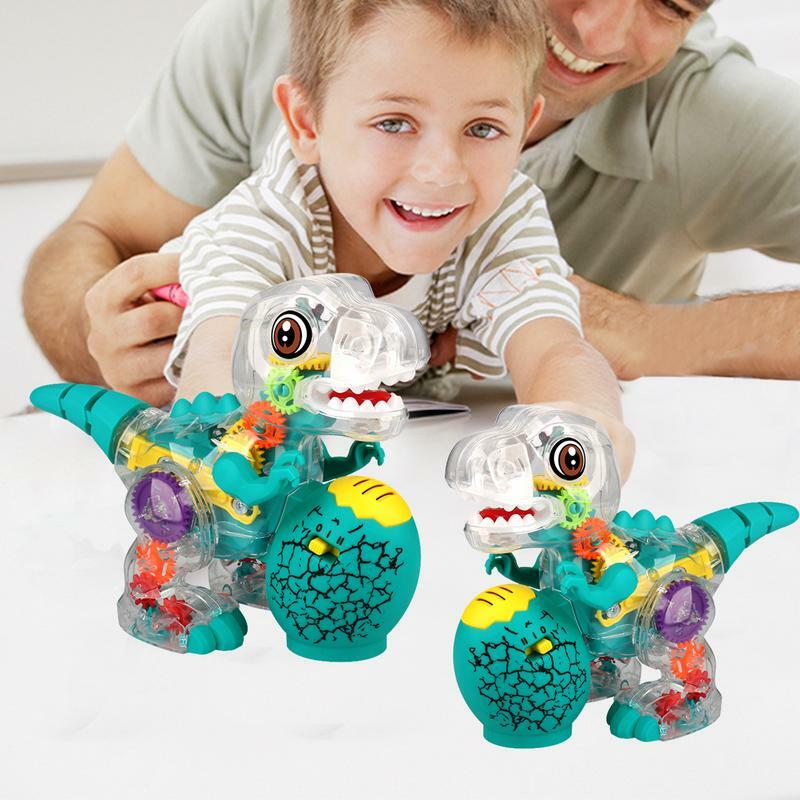 子供のためのLEDライト付き電子ウォーキング恐竜のおもちゃ